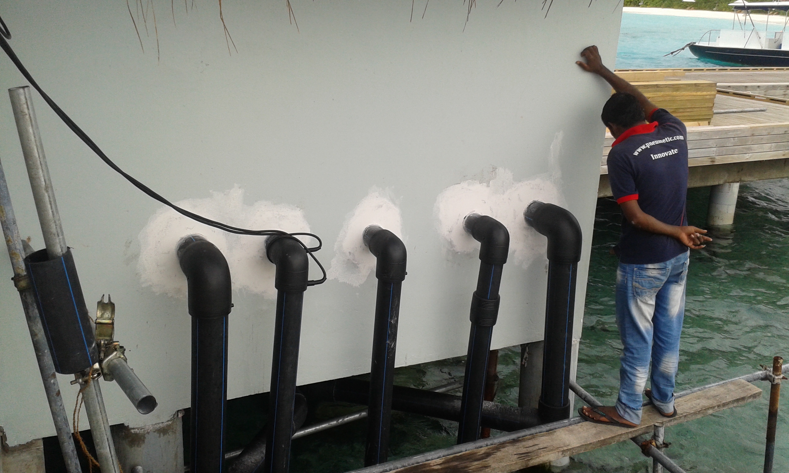 Seawater intake lines